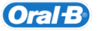 Oral B logo - blå baggrund og hvide bogstaver.